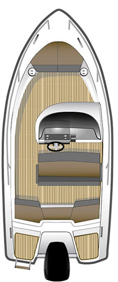 Схема катера Bella 485 R