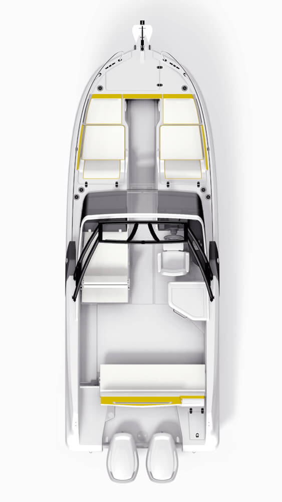 Схема катера Beneteau Flyer 7.7 SPORTdeck