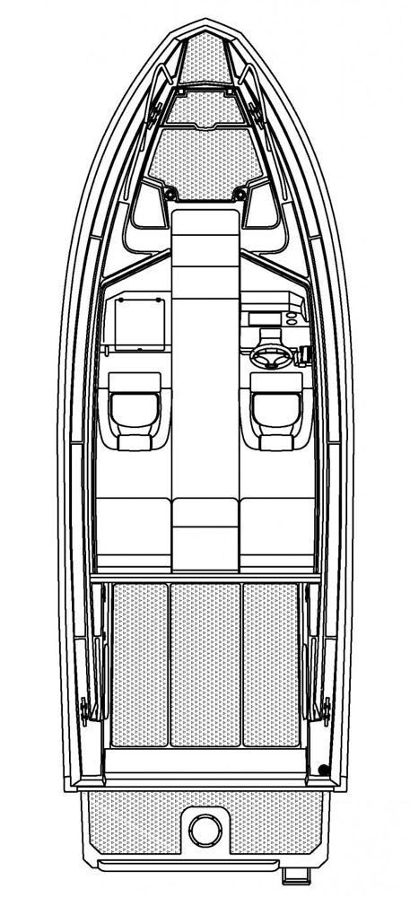 Схема катера Buster Cabin E