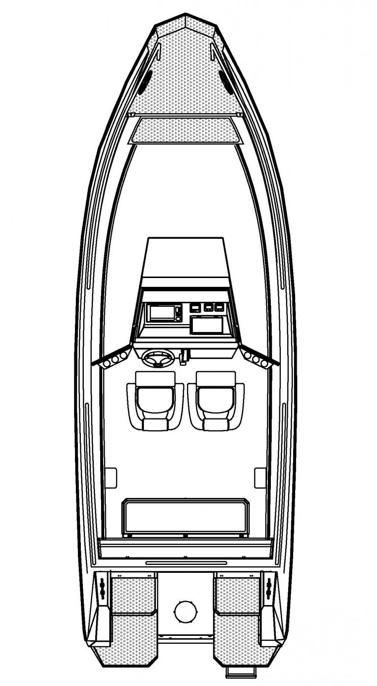 Схема катера Buster Magnum Pro