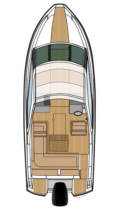 Схема катера Flipper 670 ST