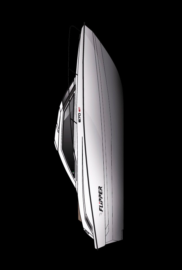 Схема катера Flipper 670 ST