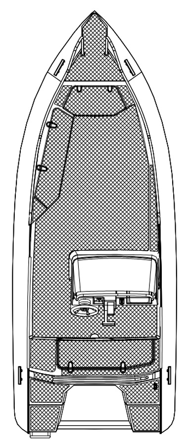 Схема катера Silver Fox Avant 485