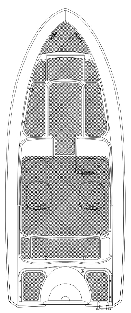 Схема катера Silver Hawk BR 540