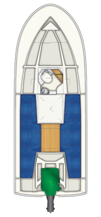 Схема катера Targa 25.1