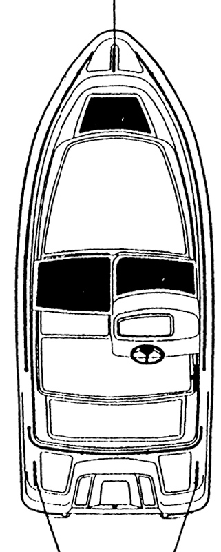 Схема катера Yamarin 44 Side Console