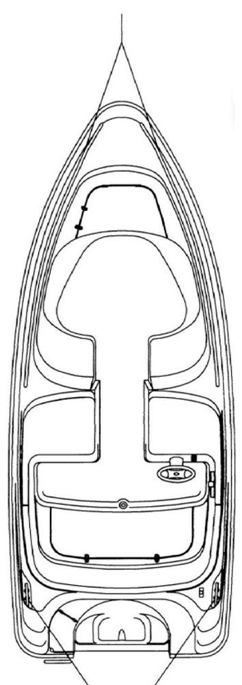 Схема катера Yamarin 47 Twin Console