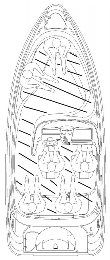 Схема катера Yamarin 56 Side Console