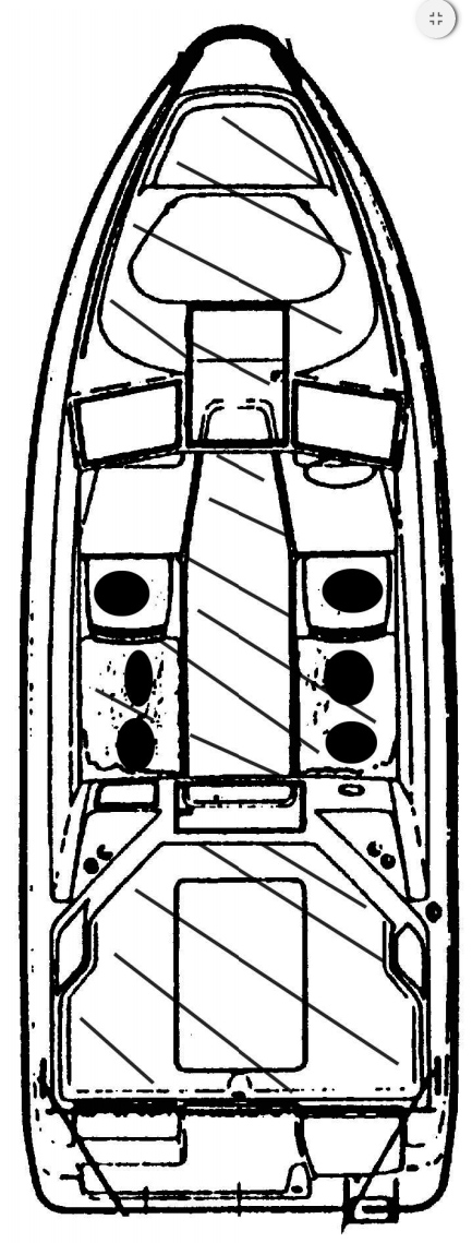 Схема катера Yamarin 59 Cabin