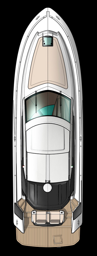Схема яхты Beneteau Gran Turismo 46