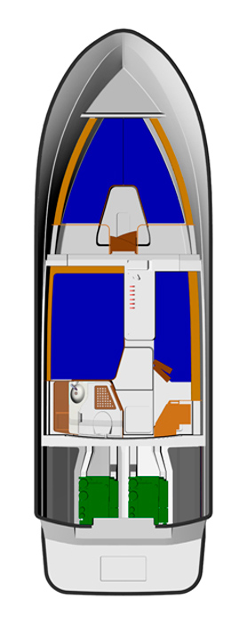 Схема яхты Targa 32