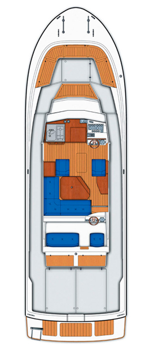 Схема яхты Targa 35