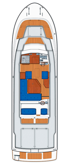 Схема яхты Targa 37