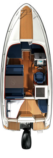 Схема катера Aquador 22 C