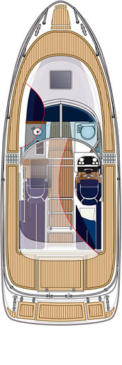 Схема катера Aquador 25 CE