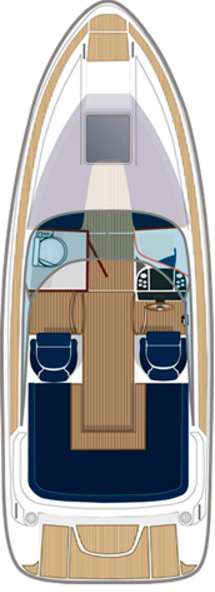 Схема катера Aquador Boats Daycruisers 23 DC