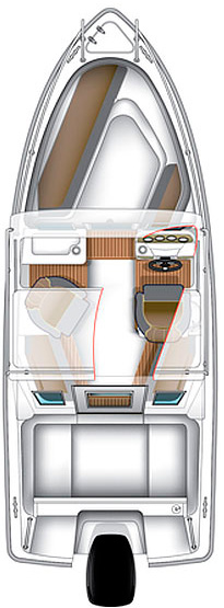 Схема катера Bella 580 C