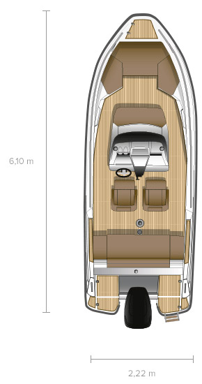 Схема катера Flipper 600 SC