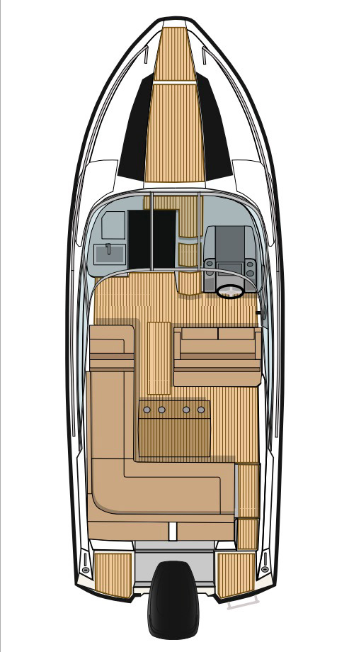 Схема катера Flipper 670 DC