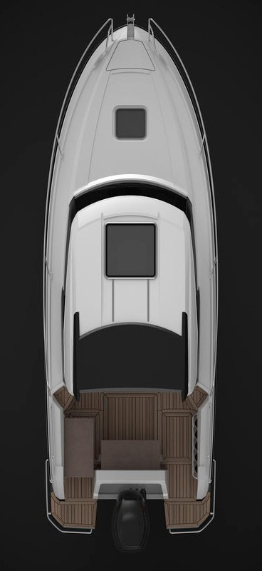 Схема катера Parker 750 Cabin Cruiser