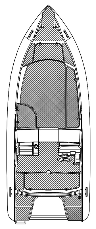Схема катера Silver Fox DC 485