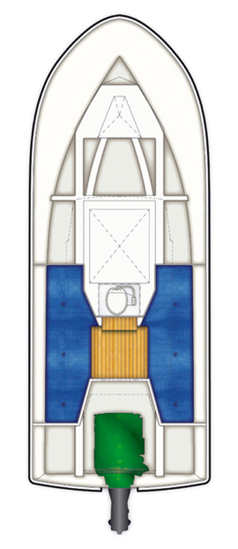 Схема катера Targa 23.1