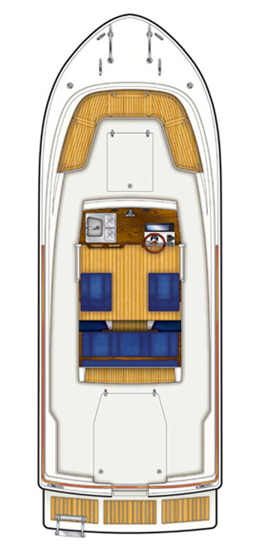 Схема катера Targa 23.1